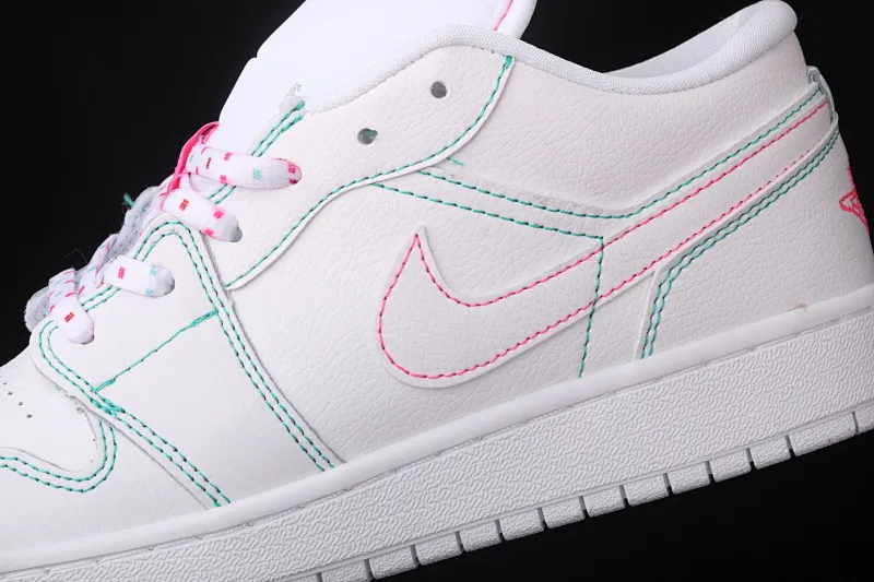 All categories Air Jordan Jordan series basketball shoes Air Jordan 1 Low Air Jordan 1 Low Shadow AJ1 Joe 1 pink line low-top cultural and leisure sports sneakers 554723-101